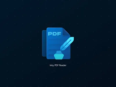 Inky PDF Reader App Icon app icon branding icon logo microsoft windows windows app
