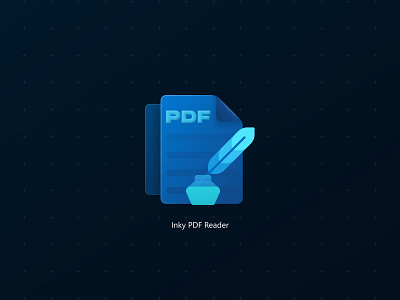 Inky PDF Reader App Icon app icon branding icon logo microsoft windows windows app