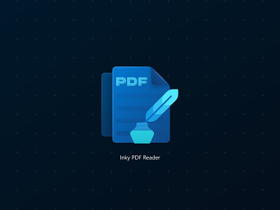 Inky PDF Reader App Icon app icon branding icon logo microsoft windows windows app