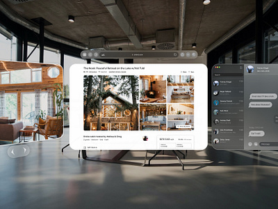 Airbnb - AppleVR airbnb apple applevr figma futuristic glassmorphism real estate ui web design