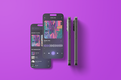 Music App Design app design ui ui ux ui ux design user experience user interface ux web design