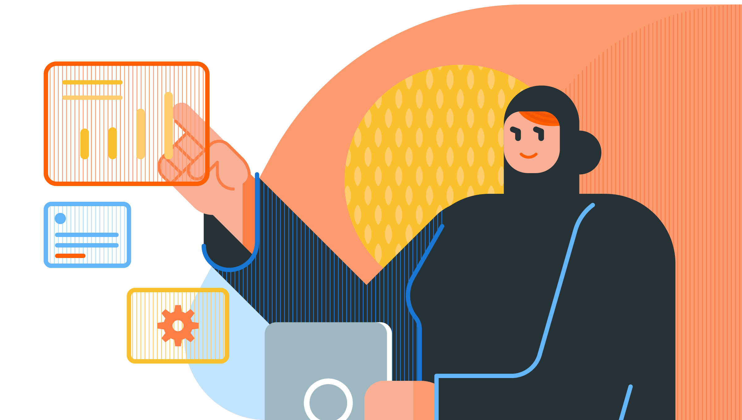 Mashreq Bank - Another Exploration bank branding geometric happy ill illustration vector visual language
