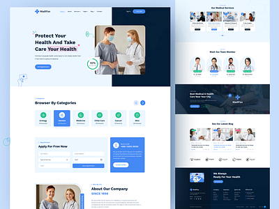 Medical Web Template appointment website creative design doctor doctor appointment doctor website health theme healthcare home page design hospital booking hospital website landing page landing page design medical medical website medicine medicine website modern design ui website design website website design