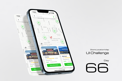 Store Location Map application costco direction ios location location map map mobile mobile app mobile design product design store ui ui design user interface ux ui wallmart