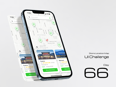Store Location Map application costco direction ios location location map map mobile mobile app mobile design product design store ui ui design user interface ux ui wallmart