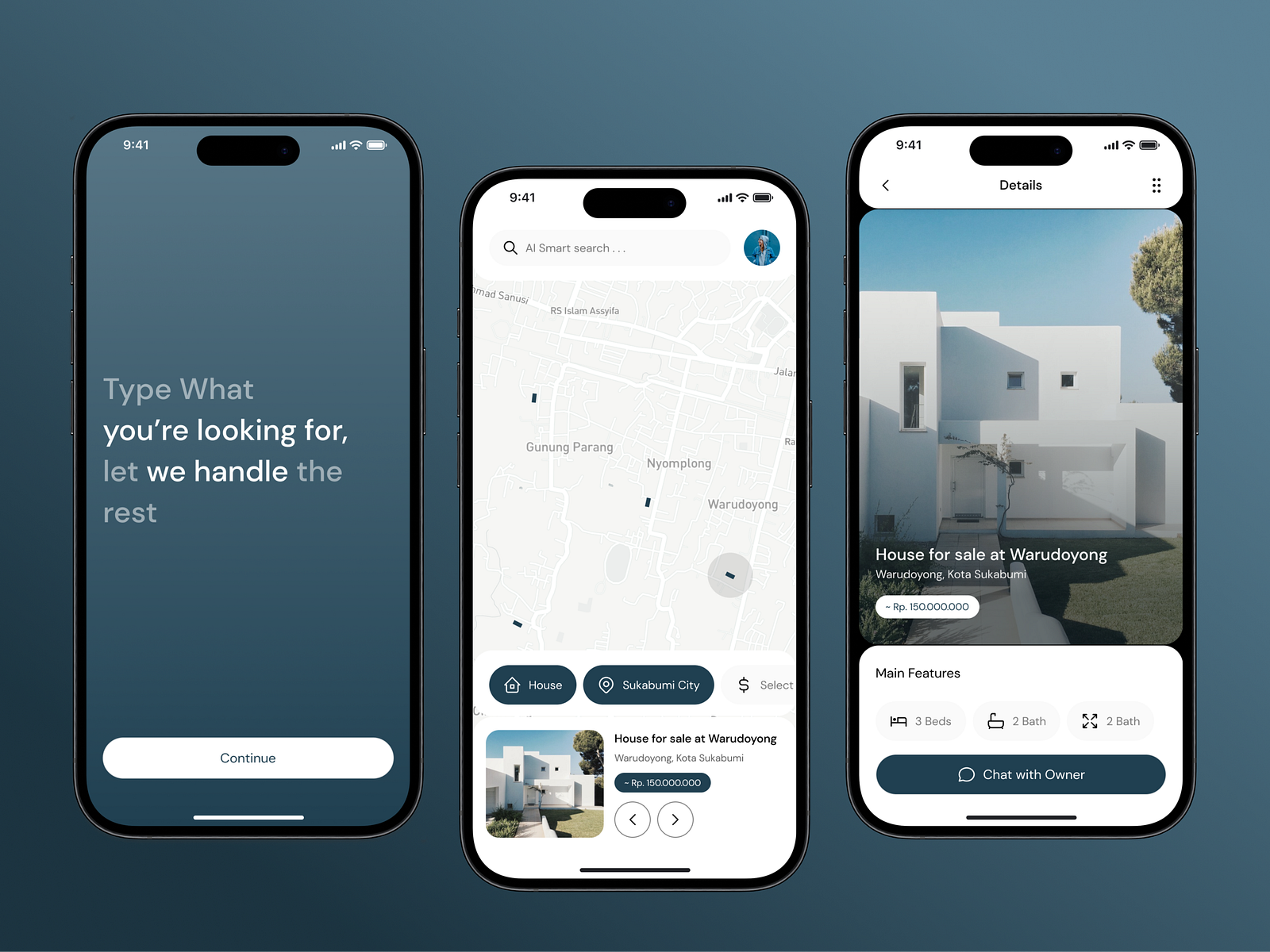 ReFine Real Estate App Mobile UI Design by Dave Maulana Ferros on