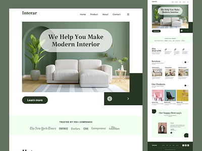 Interior Landing Page Design best interior landing page interior ui ux interior web design interior web ui ux landing page new landing page new web design ui ux web ui web ux web website design website ui website ux