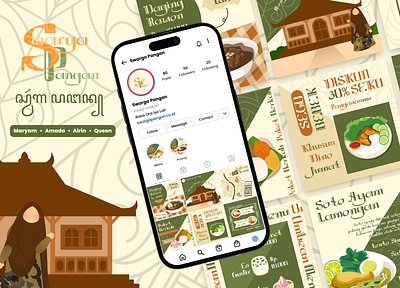 Swarga pangan - feed IG apps branding design feed ig food graphic design illustration instagram logo mobile product restaurant ui vector