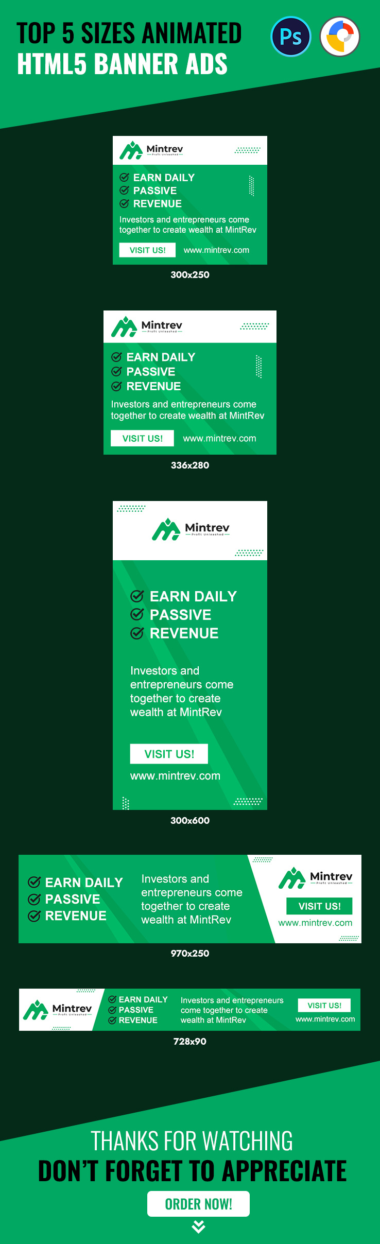 Html5 Banner ads Google Banner ads by Bodiud_Jamman on Dribbble