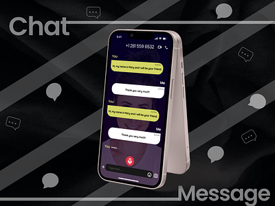 Chat Message Mobile App Design add file app audio call camera chat design figma iphone last seen message mobile record telegram ui user experience user interface ux video call we chat whatsapp