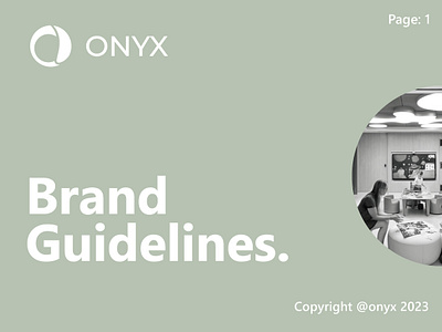 Brand Guidelines for Onyx brand guidelines brand identity branding graphic design logo design logo identity social media design