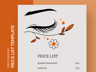 Lash Price List Free Google Docs Template beauty beauty price list business charges docs free google docs templates free template free template google docs google google docs lash price list list price price list price list template pricelist rate tariff template templates