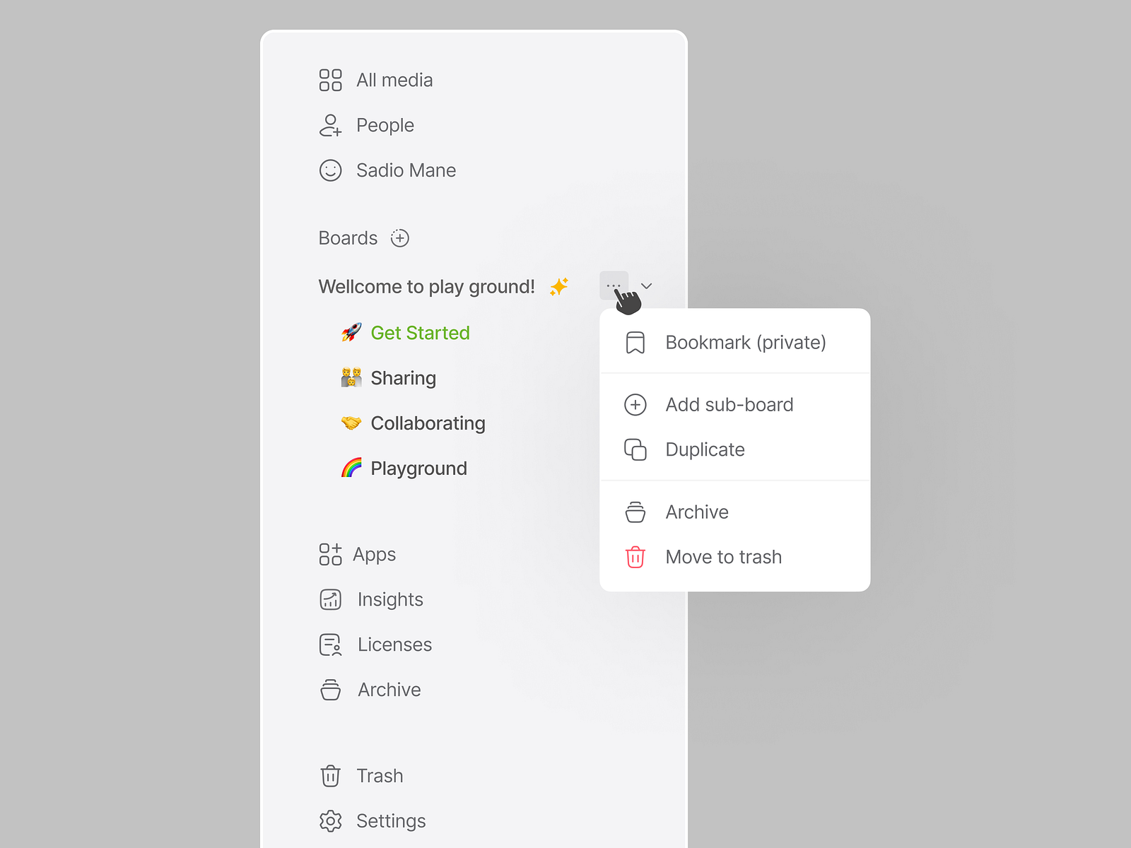 Sidebar Dropdown by Hugeicons on Dribbble