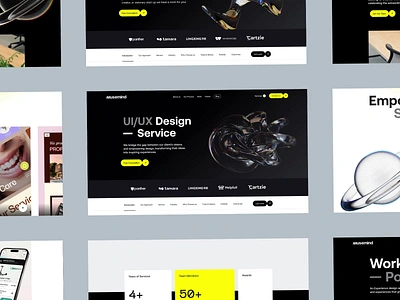 Musemind Website Highlight animation branding creative ui design design showcase design trends digital experience digital product highlight highlighter landing page mobile app ui highlights uiux design visual design web design web design agency web development website website design