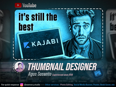 Thumbnail Design - Kajabi design graphic design manipulation midjourney photo editing photoshop thumbnail youtube thumbnail