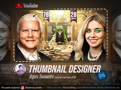 Thumbnail Design - Anna Weyant design graphic design manipulation midjourney photo editing photoshop thumbnail youtube thumbnail