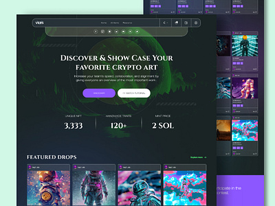 Crypto Website app branding clean concept crypto design designer graphic design illustration landingpage mobile nft ui ux website