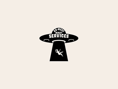 UFO logo abduction alien black branding company creative design fun graphic design illustration logo logofolio modern portfolio style ufo vector
