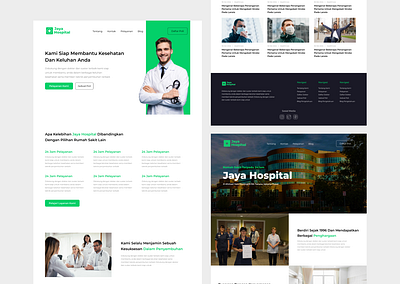 Jaya Hospital UI UX Website Design design hospital web medical web ui ux web website