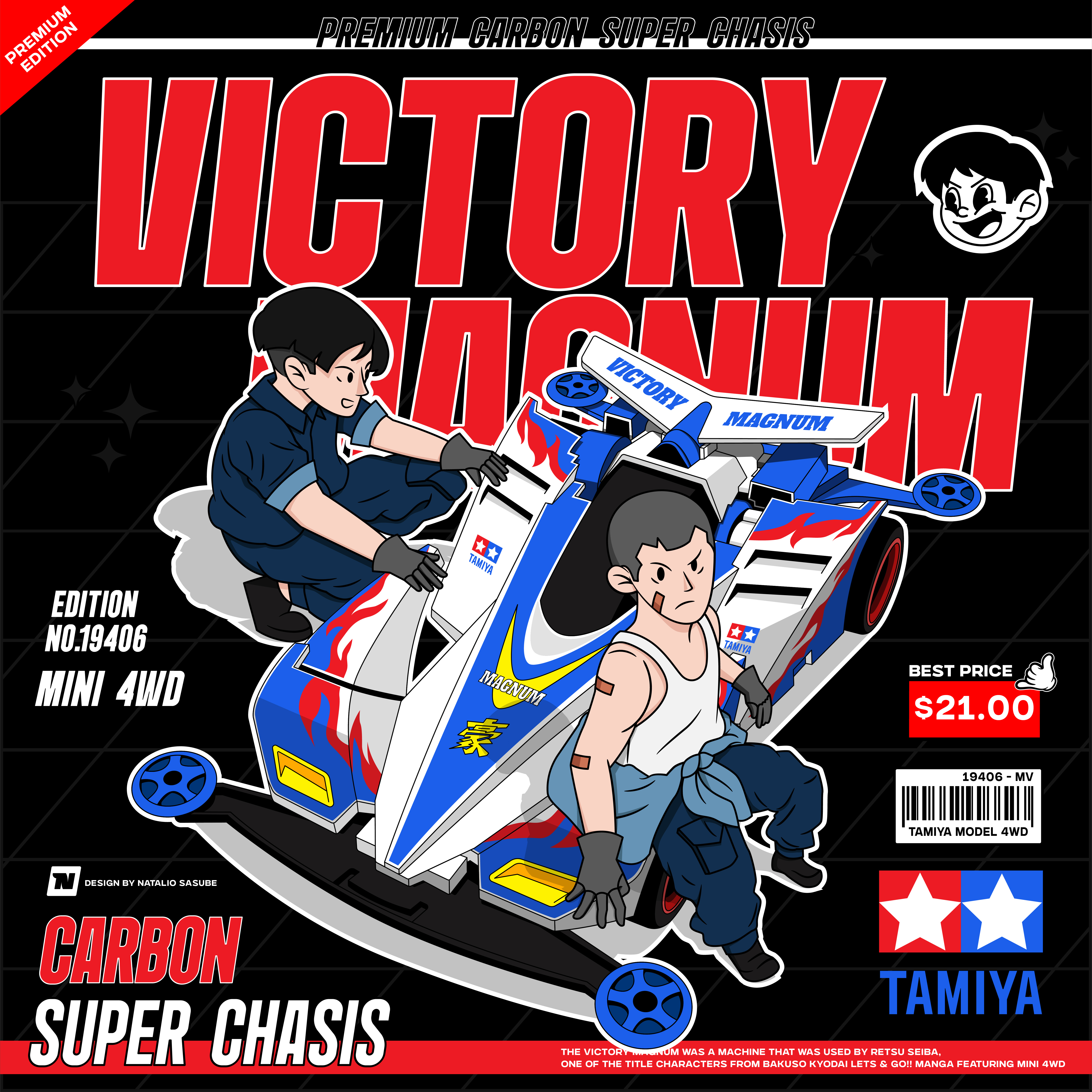 Tamiya Mini 4WD Victory Magnum by Natalio Sasube on Dribbble