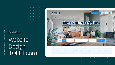 Project TOLET animation app branding case study design graphic design icon illustration logo prototyping real estate website typography ui uiux ux vector web website
