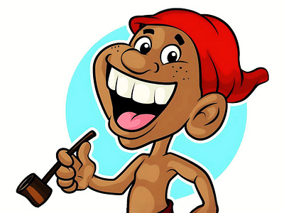 Happy Cartoon Character app character avatar cartoon cartoon art cartoon character cartoon mascot character design cute design drawing funny gerdoo graphic design illustration mascot red hat red hat mascot vector