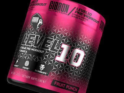 Pre-workout label concept oct 2023 (available) 3d 3d art concept design gym illustration label logo natalino pre workout sport sport supplements supplement