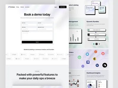 Zenbase Workflows startup book a demo b2b community corporate corporate landing page data design enterprise enterprise landing page integrations landing page saas saas landing page ui uxui web web design web page web ui webflow webpage