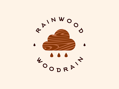 Wood Rain logo rain wood