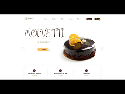 Confectionery shop | main page after effect bakery chocolate confectionery design figma landing main page motion shop sweety ui ux