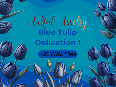 Blue Tulip Clipart blue tulip clip art clipart clipart png design flower flowers graphic design illustration png rose roses tulip tulips