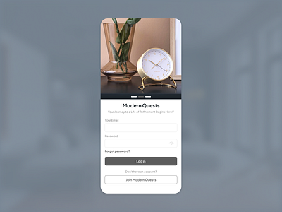 Simplicity Meets Functionality: Minimalist Login Screen Design app dailyui design flat logo ui ux web