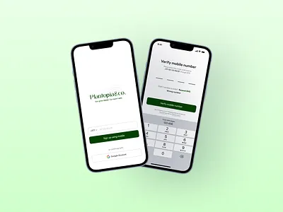 Plantopia&co App - UI branding design graphic design illustration ui userexperience userinterface ux