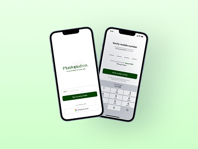 Plantopia&co App branding design graphic design illustration ui userexperience userinterface ux