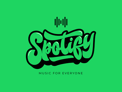 Spotify redesign concept Lettering branding lettering musicapps spotify typography