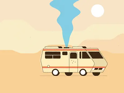 Let's cook! 2d 3d animation breaking bad design fake frame by frame graphic graphic design illustration motion path science van vector walter white