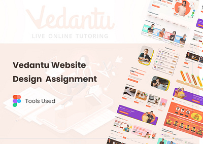 Vedantu - Website Redesign Assignment app app design branding design redesign typography ui ux vedantu website