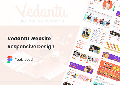 Vedantu Website - Mobile Responsive app app design design illustration typography ui ux