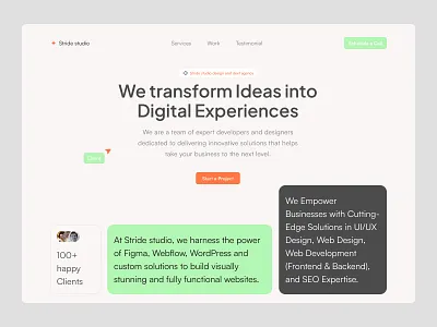 Design agency website exploration agency agency website creative portfolio design design agency design studio homepage landing page modern design portfolio portfolio website studio studio website ui uiux ux