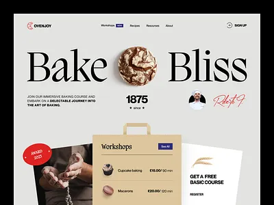 Ovenjoy Website design interface product service startup ui ux web website