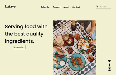 Food website food ui uiux web webdesign