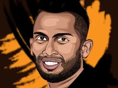 Dasun Shanaka SRI LANKA CRICKETER graphic design illustrator vector vector art