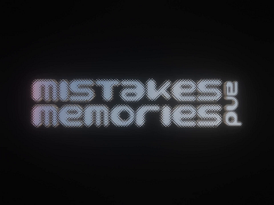 Mistakes and Memories | Web Based Visual Novel 3d animation motion graphics three.js web
