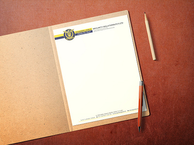 Letterhead for Security Company a4 adobe illustrator adobe photoshop letterhead printable printing