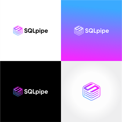 Logo Design For 'SQLpipe' 3d animation app brand logo branding business logo company logo design graphic design graphic designer illustration logo logo designer logo maker minimalist logo modern logo motion graphics ui vector visual designer