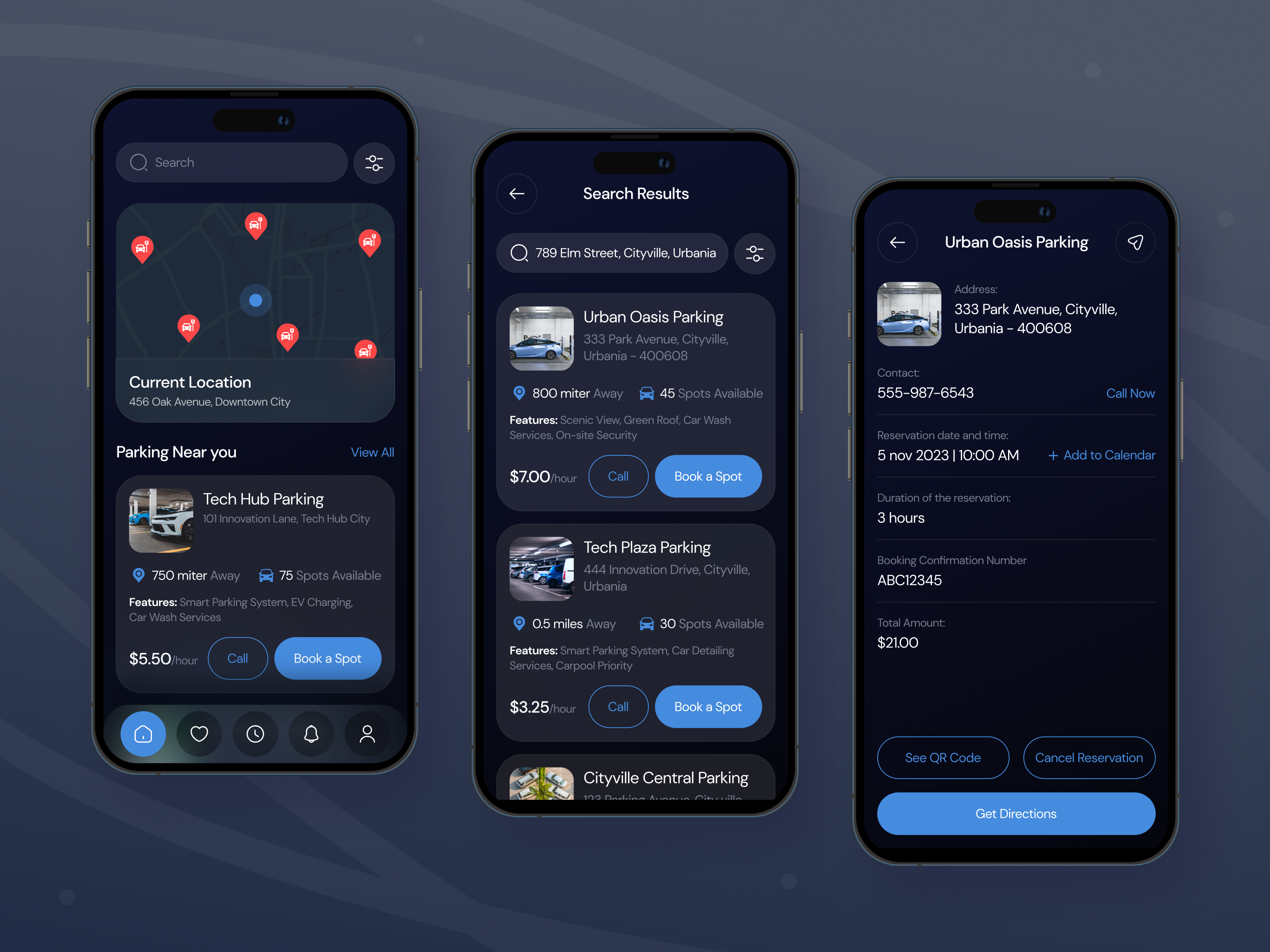 Car Parking App UI app app design application booking car app car parking app design driving ios app location mobile mobile app design mobile app ui parking space space parking ui uiux ux vehicle