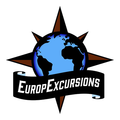 EuropExcursions branding design graphic design idéogrammes illustration logo vector
