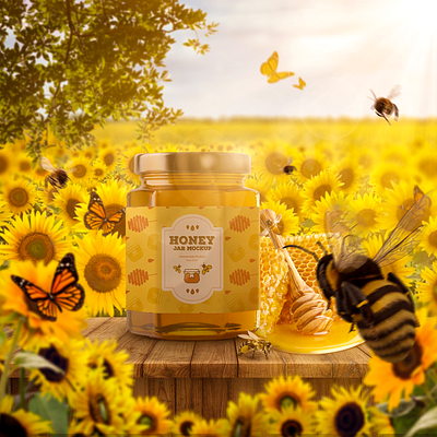 Honey Jar design graphic design manipulation product design