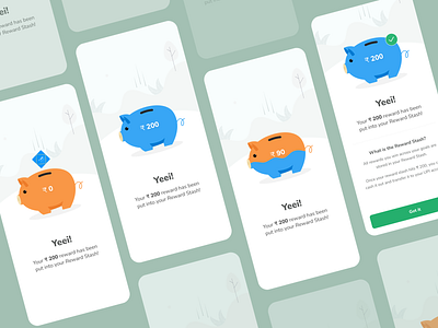 Adding reward progress mobile application. ui