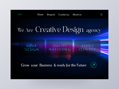 Creative Design Agency Website agency website creative design figma ui ui design uiux user interface ux web ui website website ui